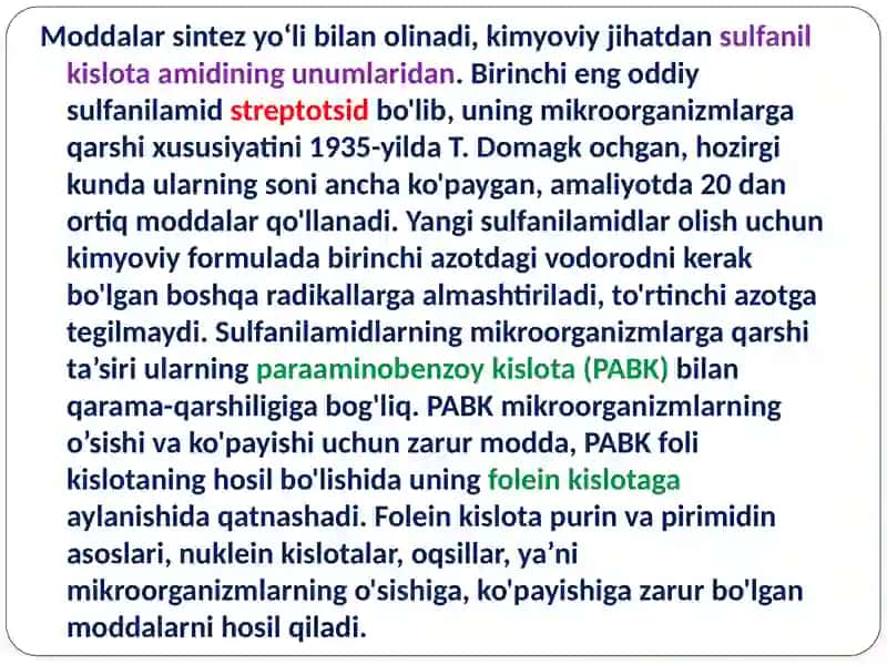 Sulfanilamid preparatlari 4
