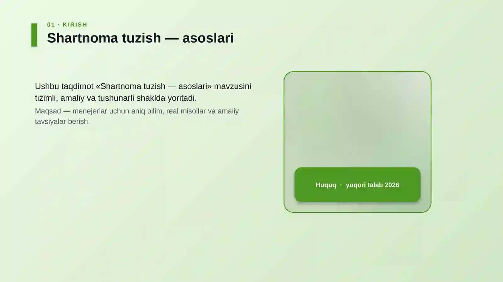 Shartnoma tuzish — asoslari 4