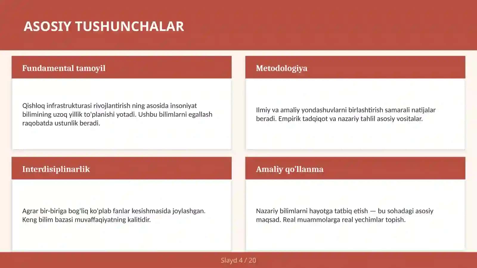Qishloq infrastrukturasi rivojlantirish 4