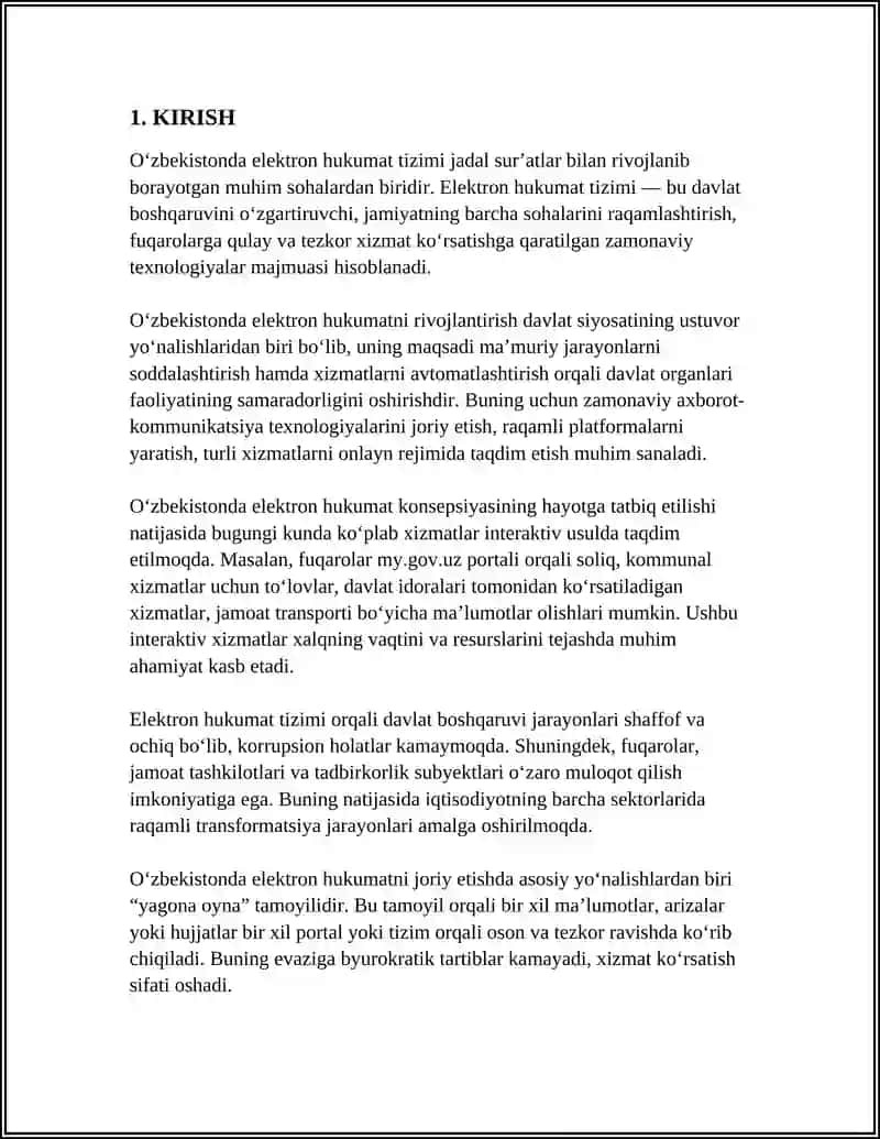 OʻZBEKISTONDA ELEKTRON HUKUMAT TIZIMIDAN FOYDALANISH TEXNOLOGIYALARI 4
