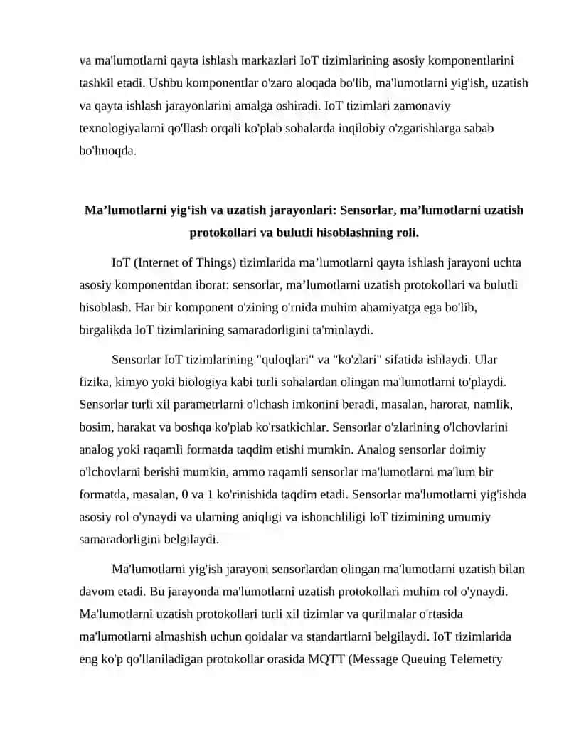 IoT tizimlarining asosiy tushunchalari va arxitekturasi 4