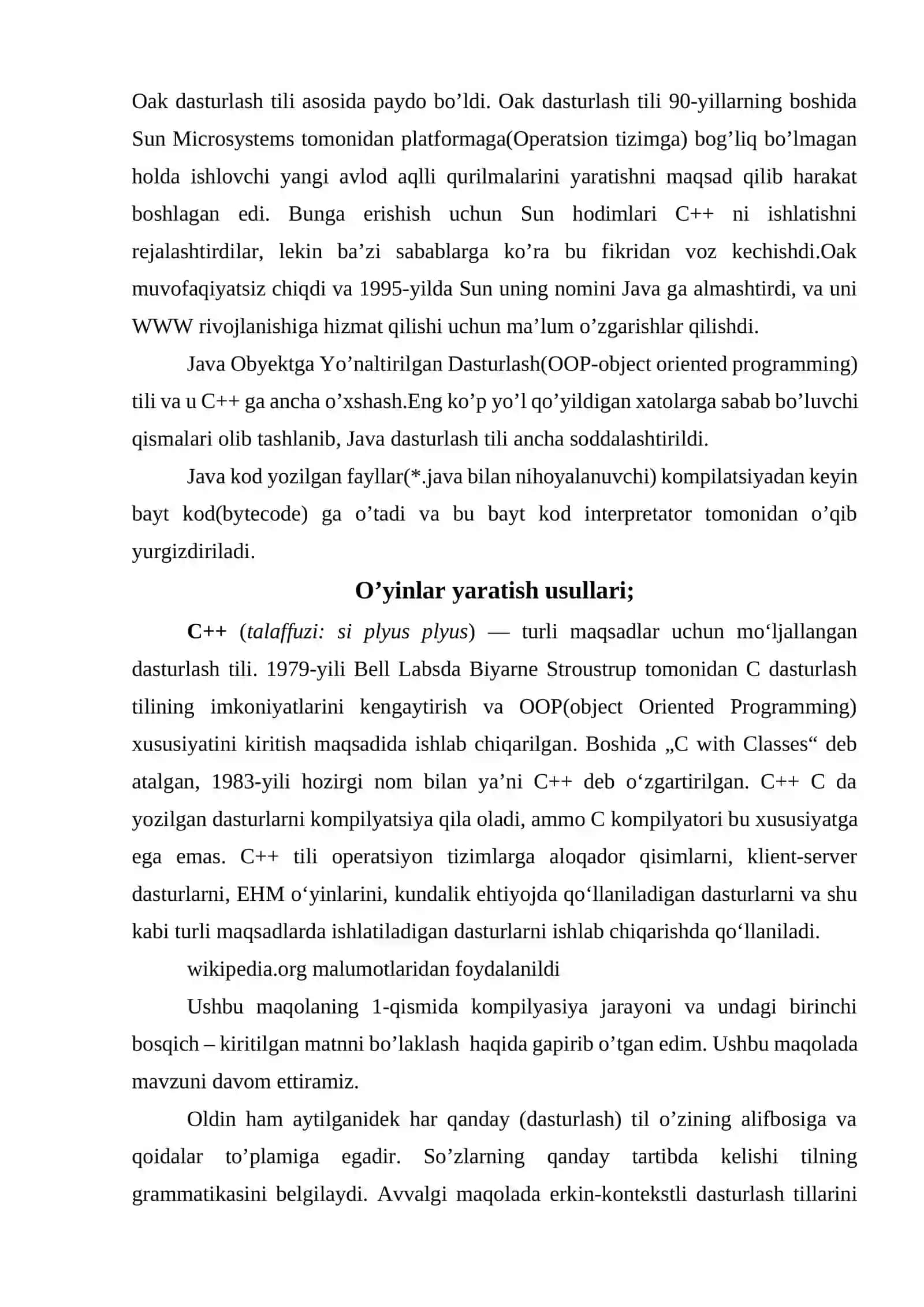 O’yinlar yaratish va foydalanish 4