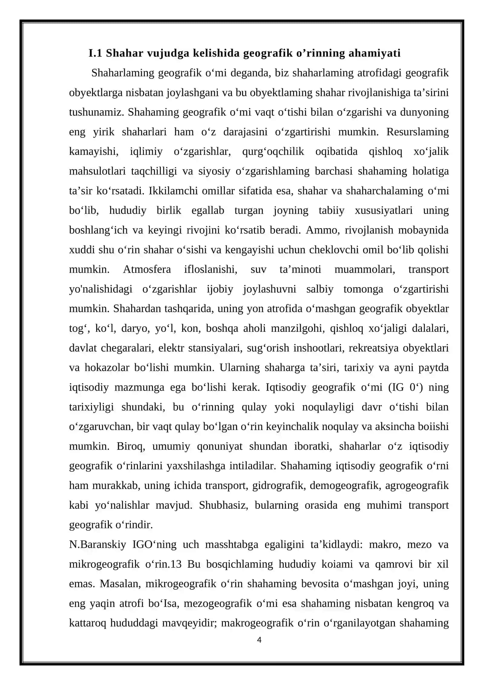 SHAHARLARNING VUJUDGA KELISHIDA GEOGRAFIK OʻRINNING ROLI 4