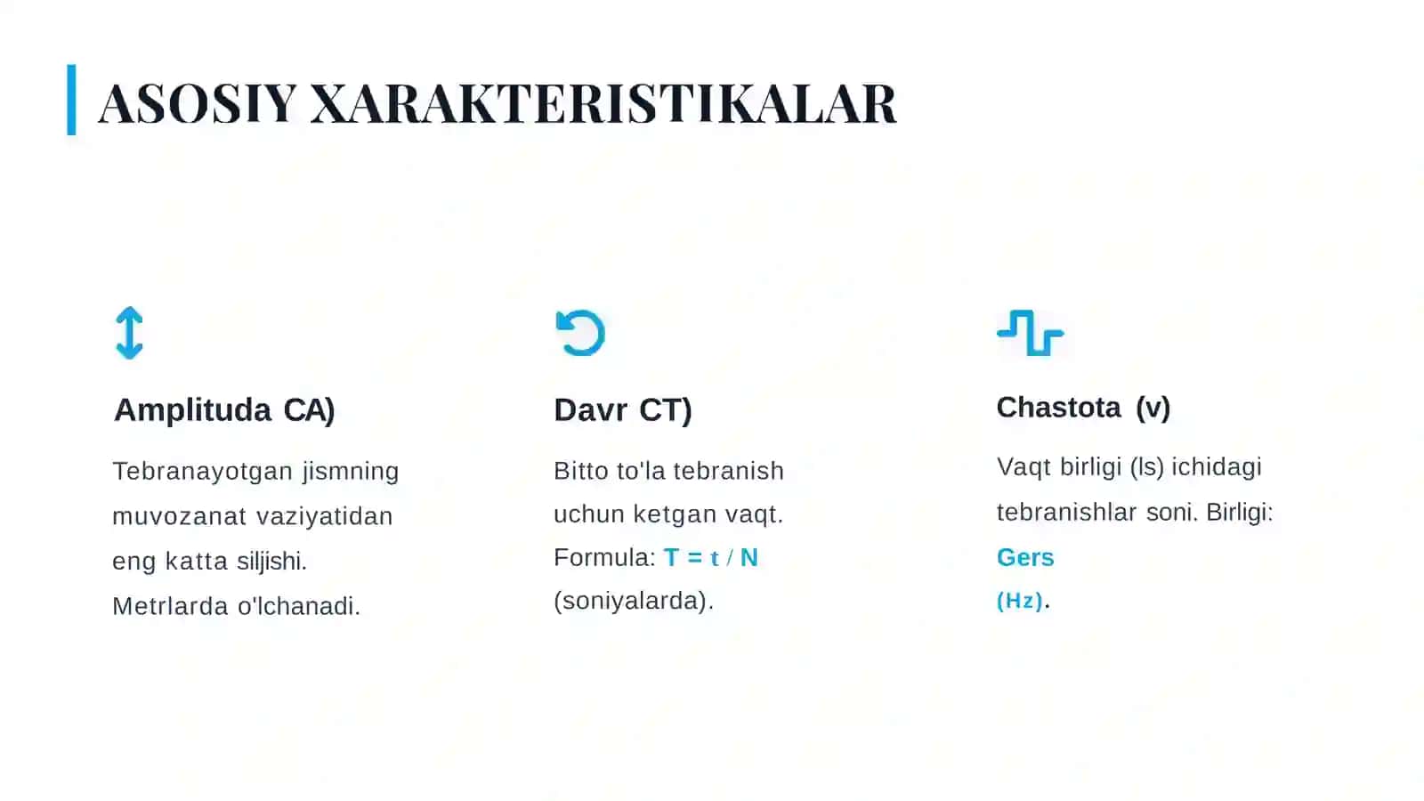 Mexanik tebranishlar va rezonans 4