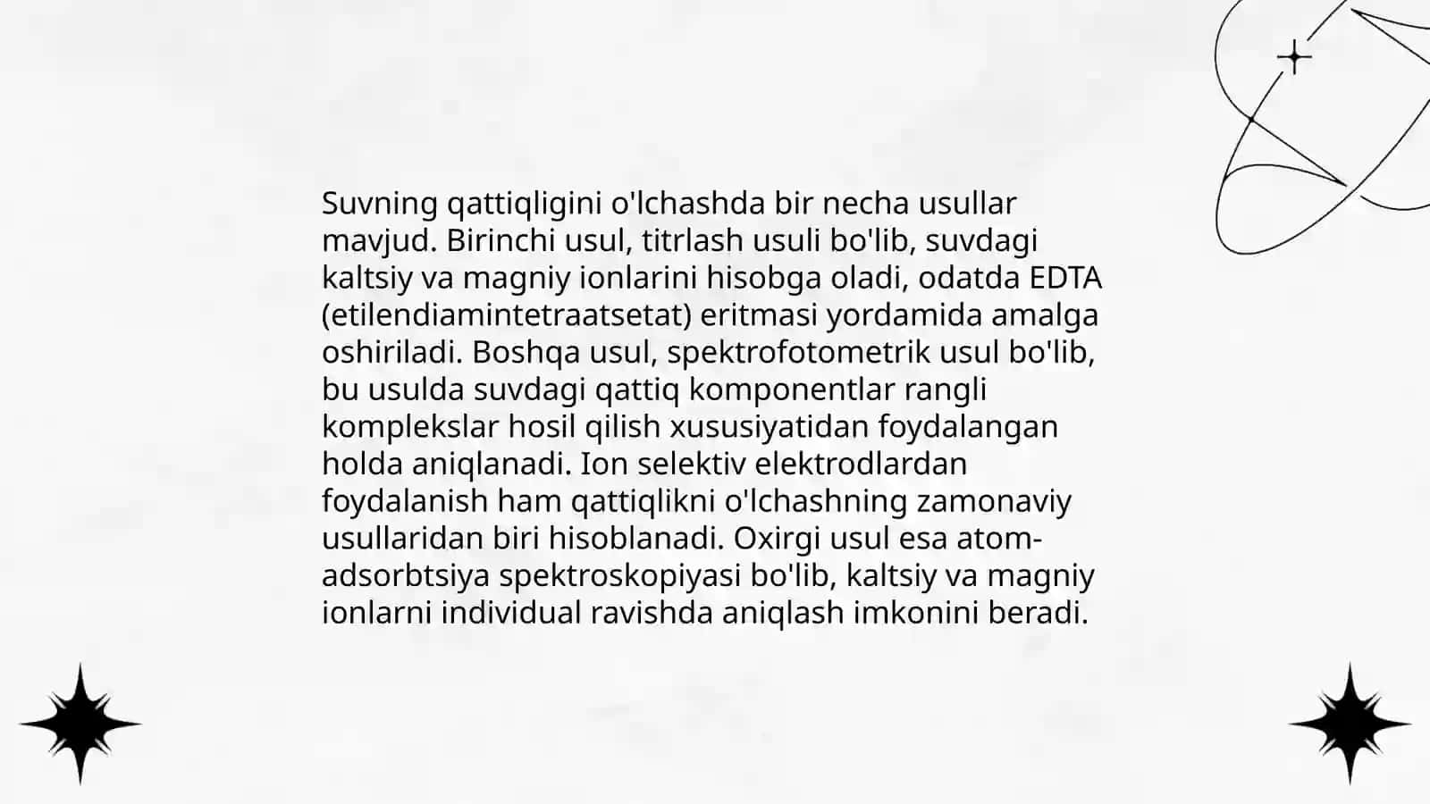 Suvning qattiqligini aniqlash 4