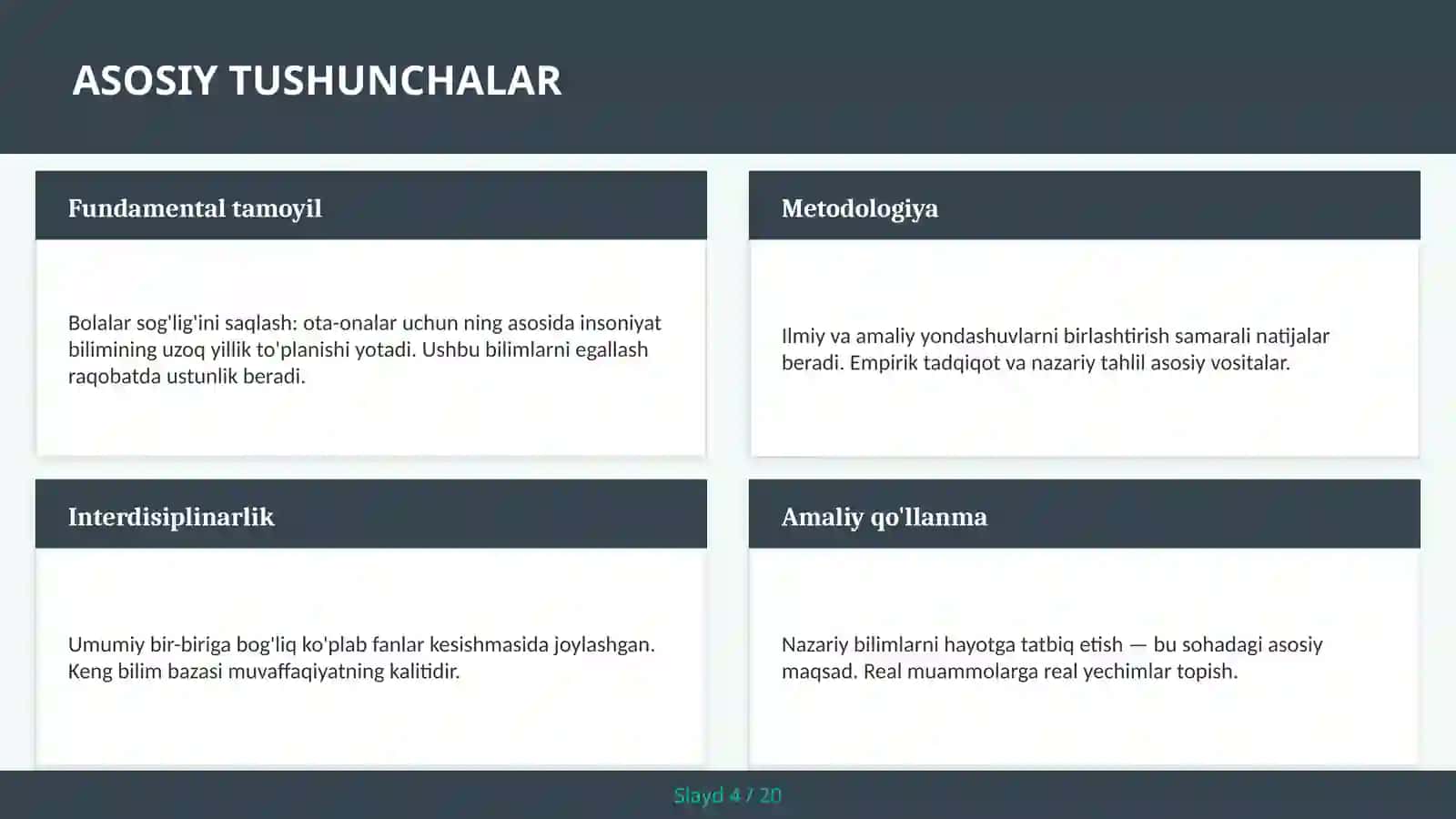 Bolalar sog'lig'ini saqlash: ota-onalar uchun 4