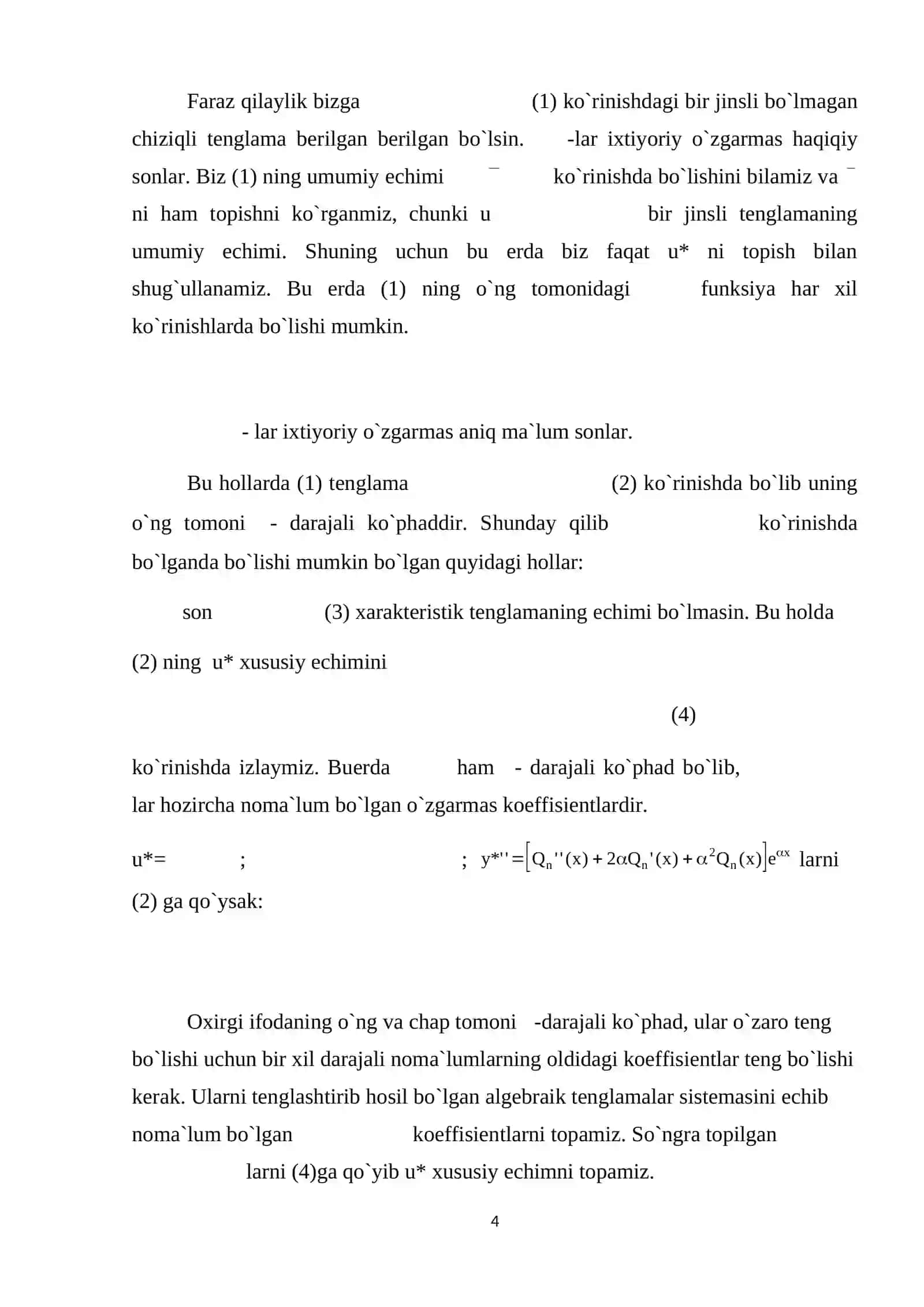 Differensial tenglamalarni yechish 4