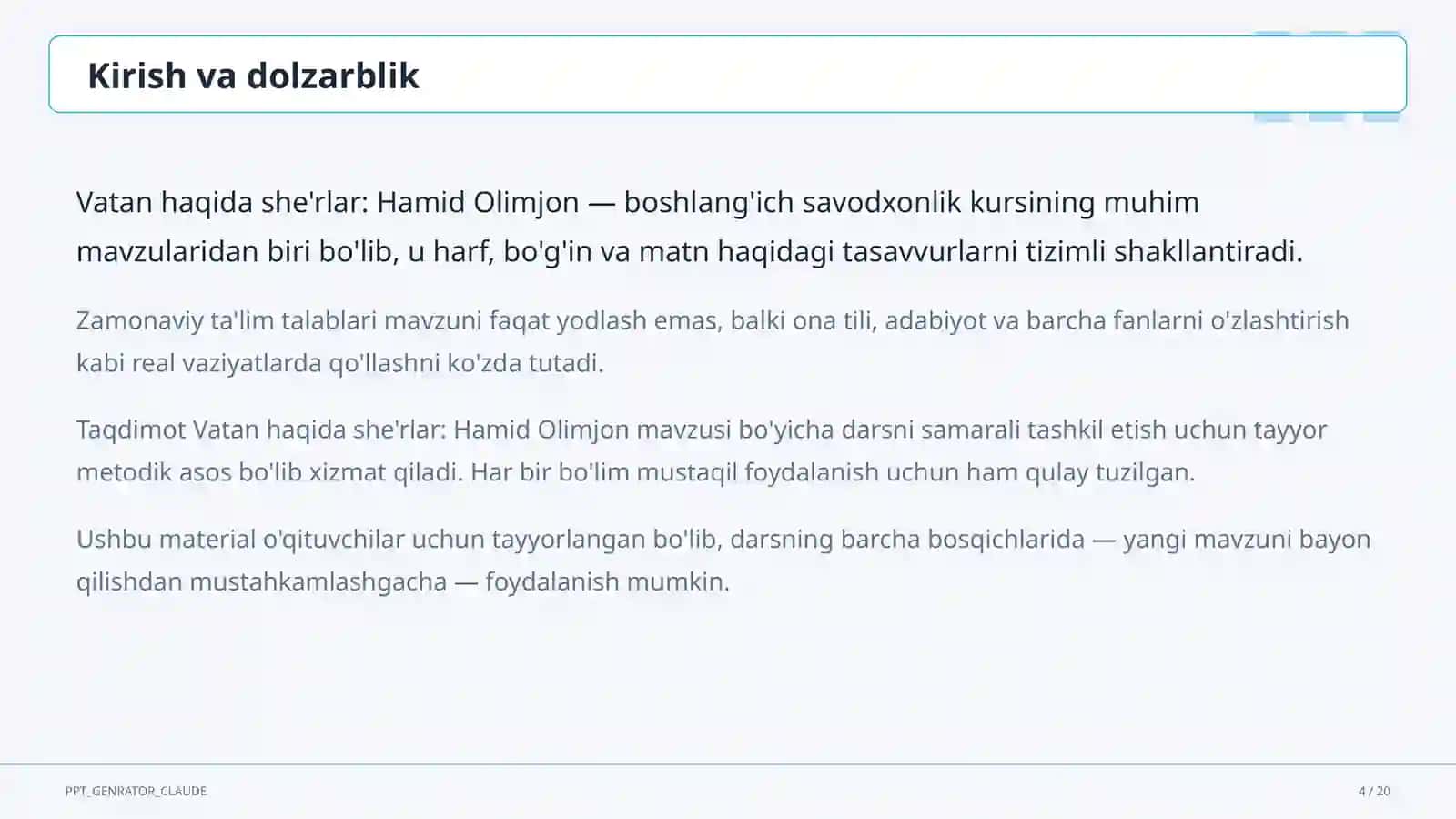 Ona tili va o'qish (1-4) 4