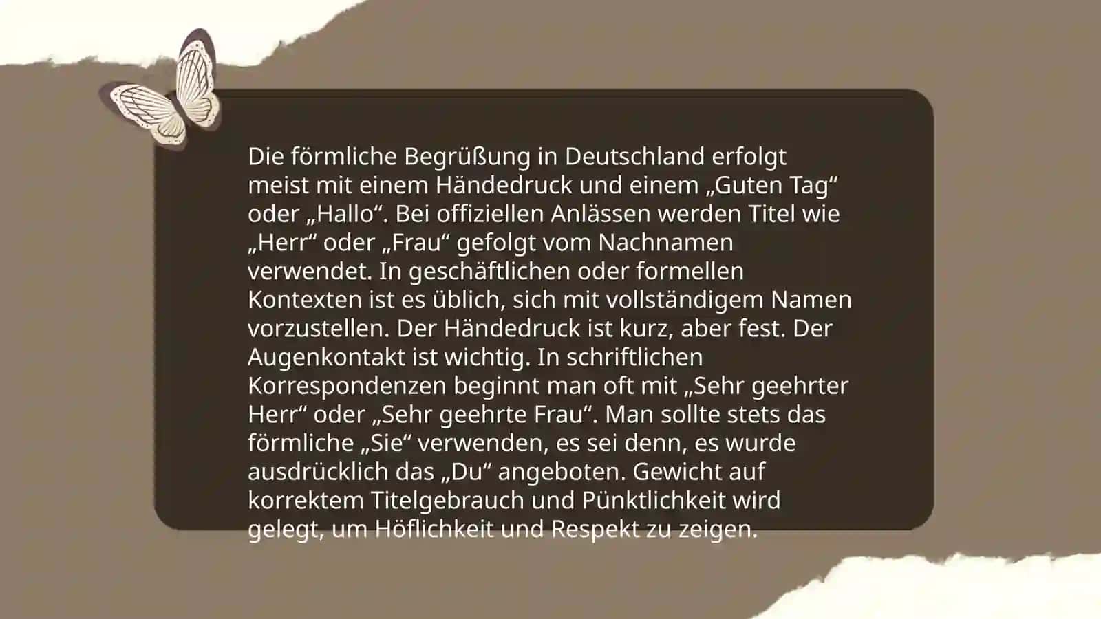 Begrüßungsformen in Deutschland 4