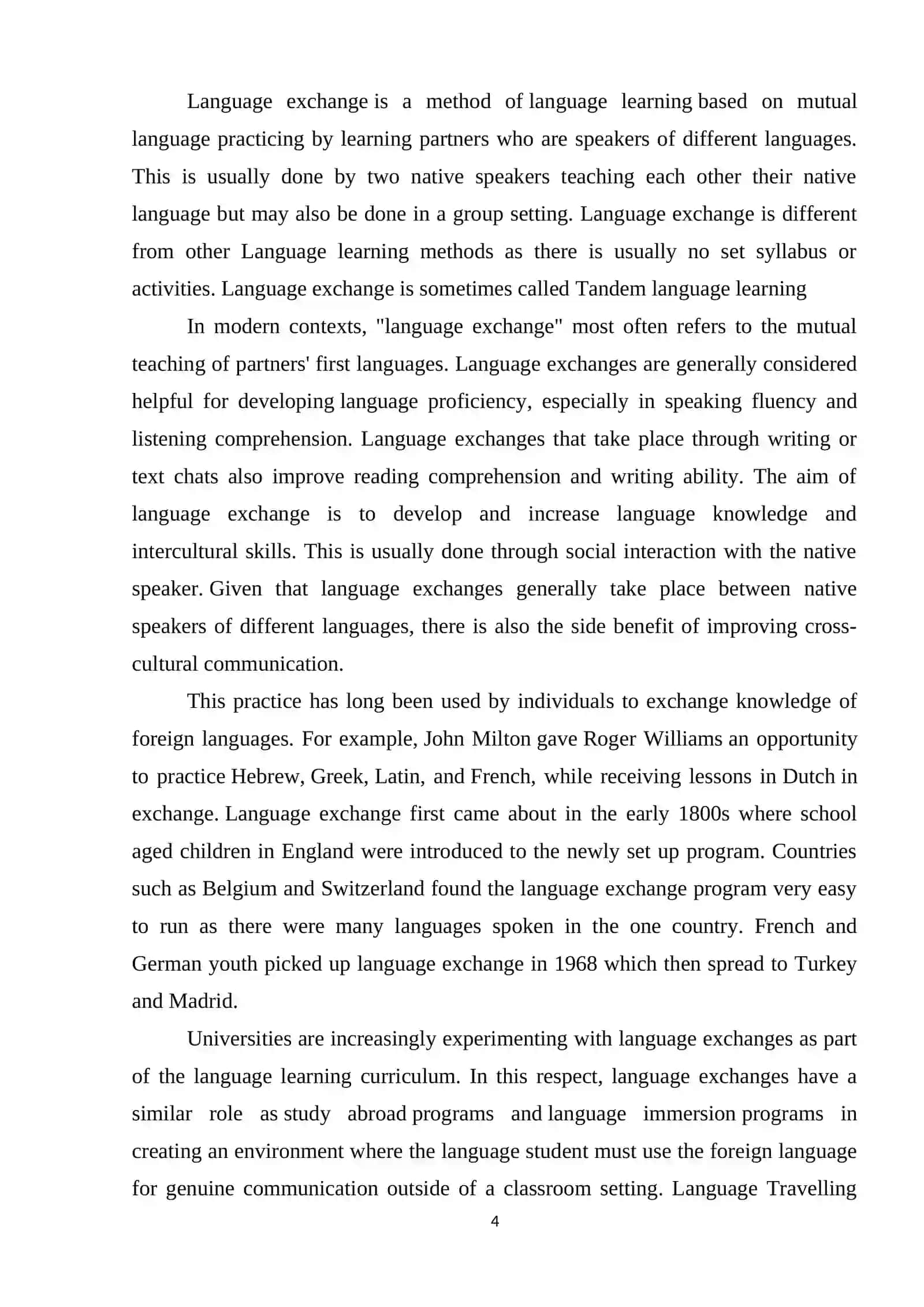 Final Qualification Paper on Language Learning 4
