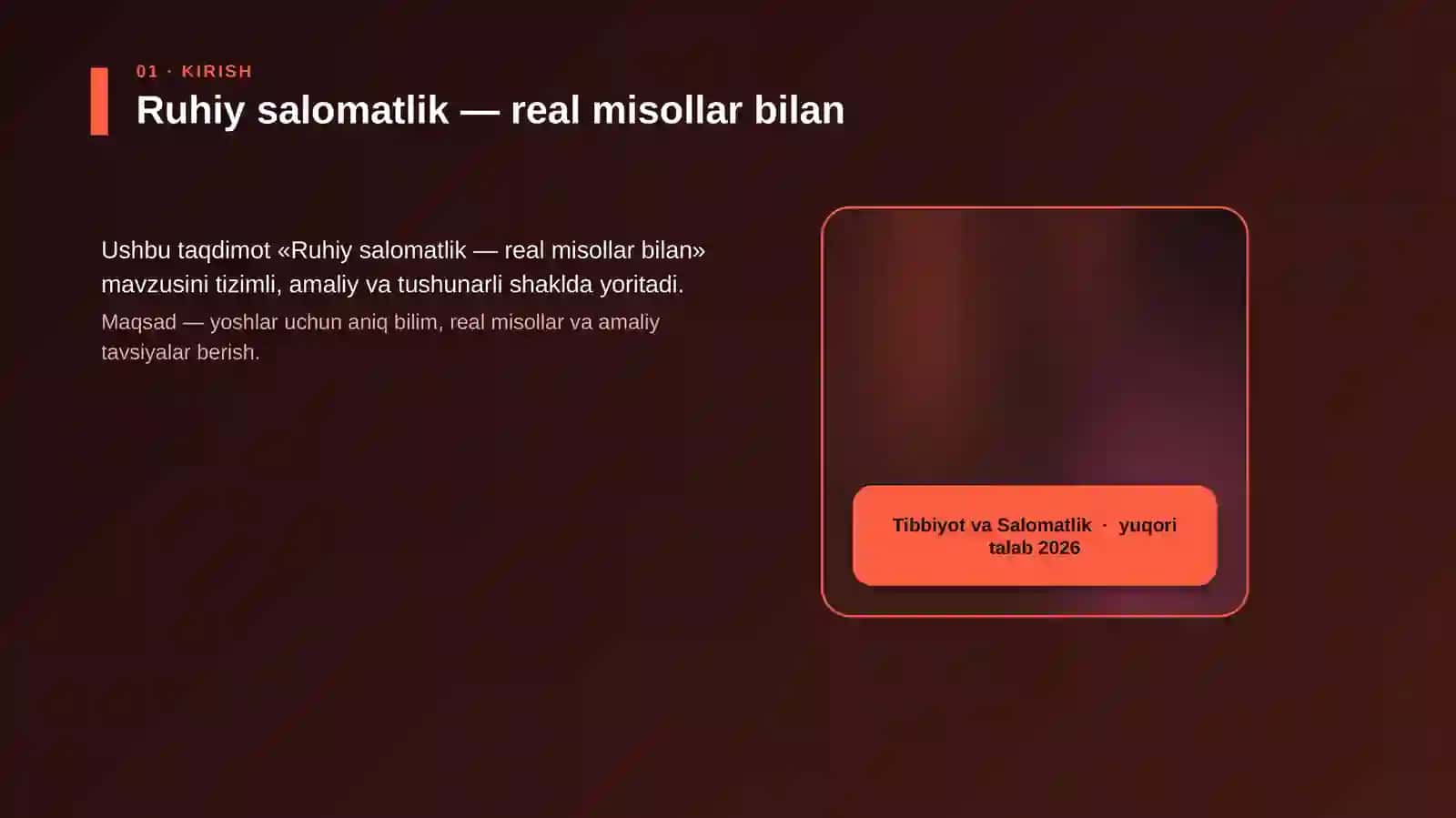 Ruhiy salomatlik — real misollar bilan 4