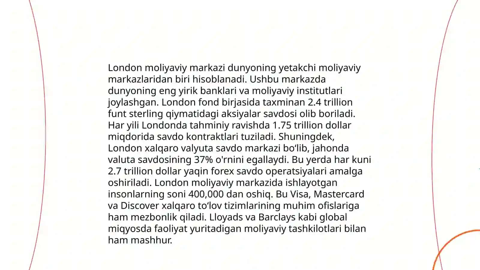 Jahon moliyaviy markazlari va valyuta bozori tushunchasi 4