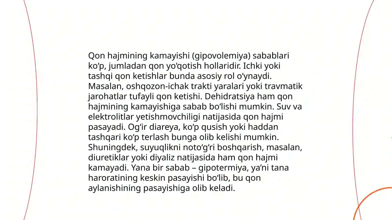 Gipovalemiyalarda qon aylanishning oʻzgarishi 4
