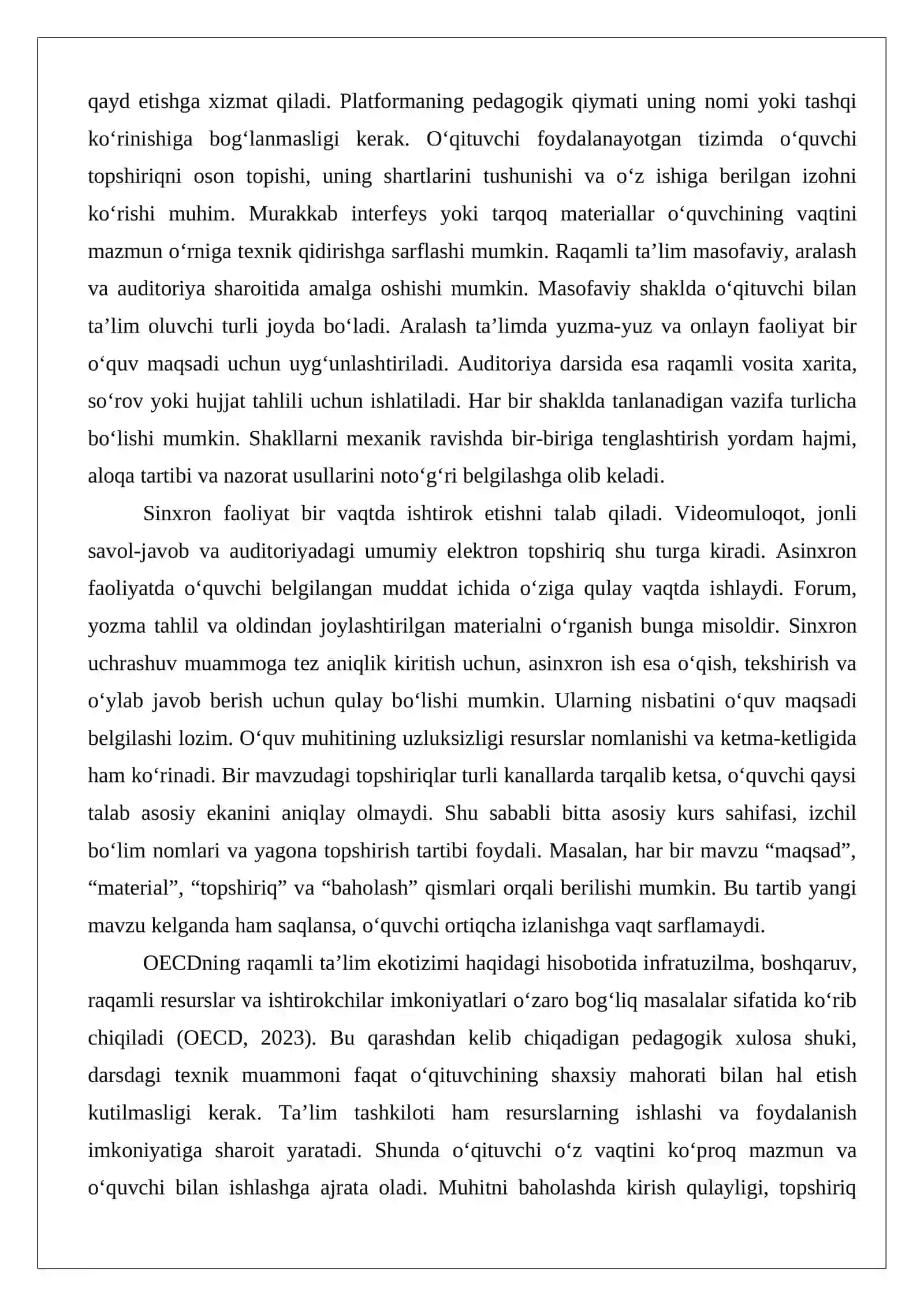 Raqamli ta’lim muhitida o‘qituvchi va o‘quvchi faoliyatining o‘ziga xos xususiyatlari 4