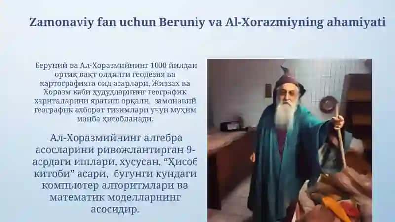 Abu Rayhon Beruniy va Al-Xorazmiyning ilmiy merosi vadidaktikqarashlari 4