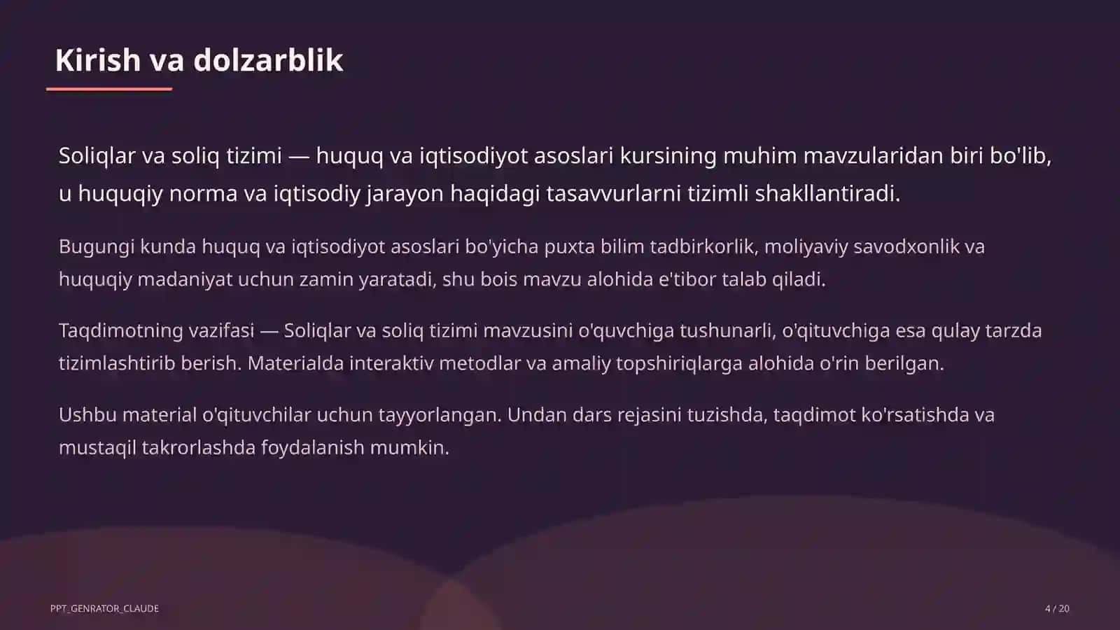 Soliqlar va soliq tizimi (10-sinf) 4