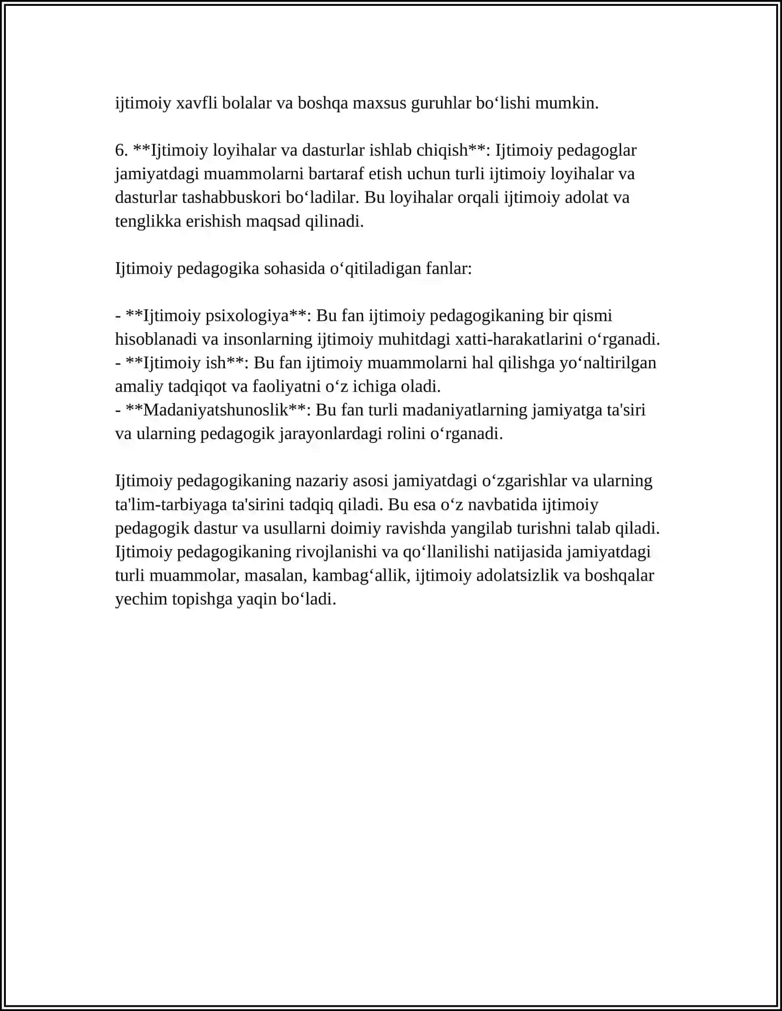 IJTIMOIY PEDAGOGIKANING TAMOYILLARI 4