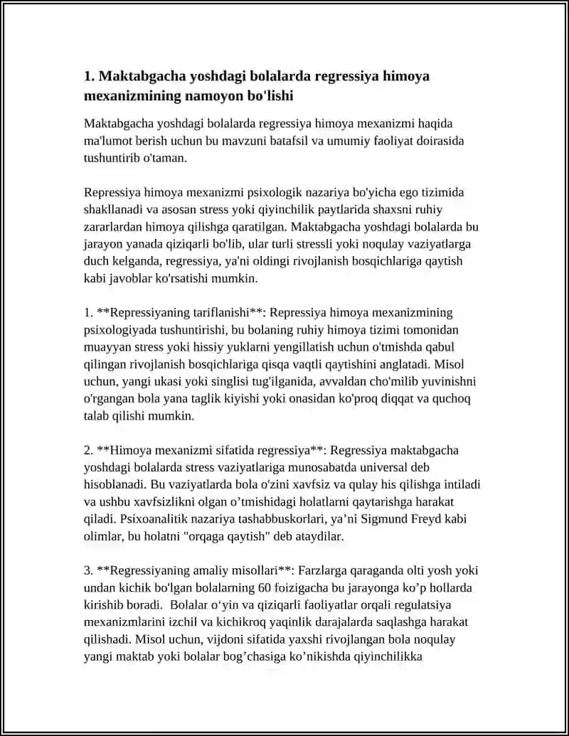 MAKTABGACHA TARBIYA YOSHIDAGI BOLALARDA PSIXOLOGIK HIMOYA MEXANIZMLARINI NAMOYON BOLISHI 4