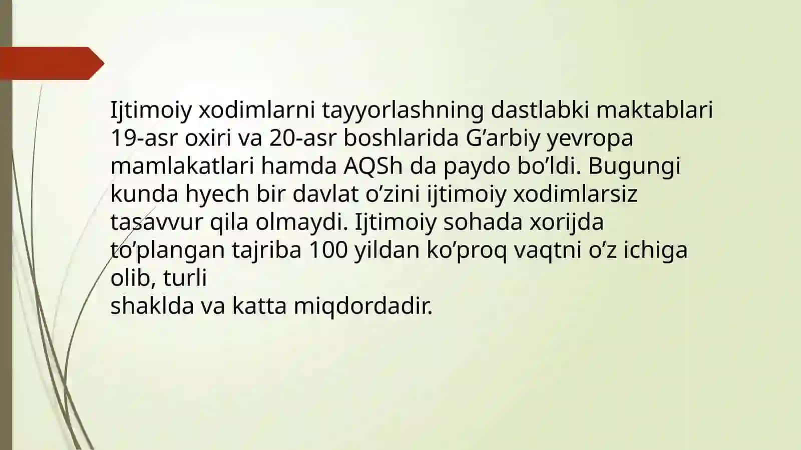 Ijtimoiy ish jamiyatning madaniy hodisasi sifatida.ijtimoiy yordamning asosiy turlari 4