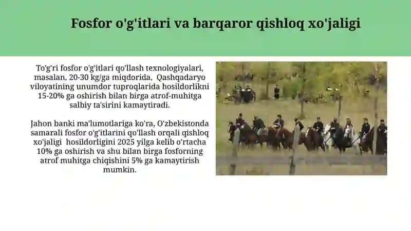Fosforli ôğitlarning ekalogik roli 4