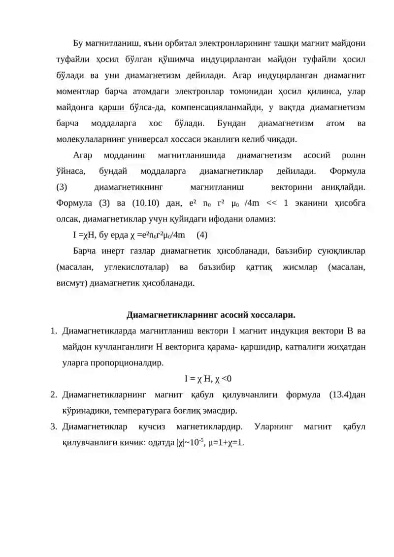 Magnitlanish turlari va magnetiklarning sinflarga bo'linishi 4