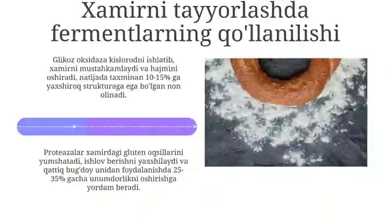 Fermentlarning unvanonsanoatida ishlatilishi 4