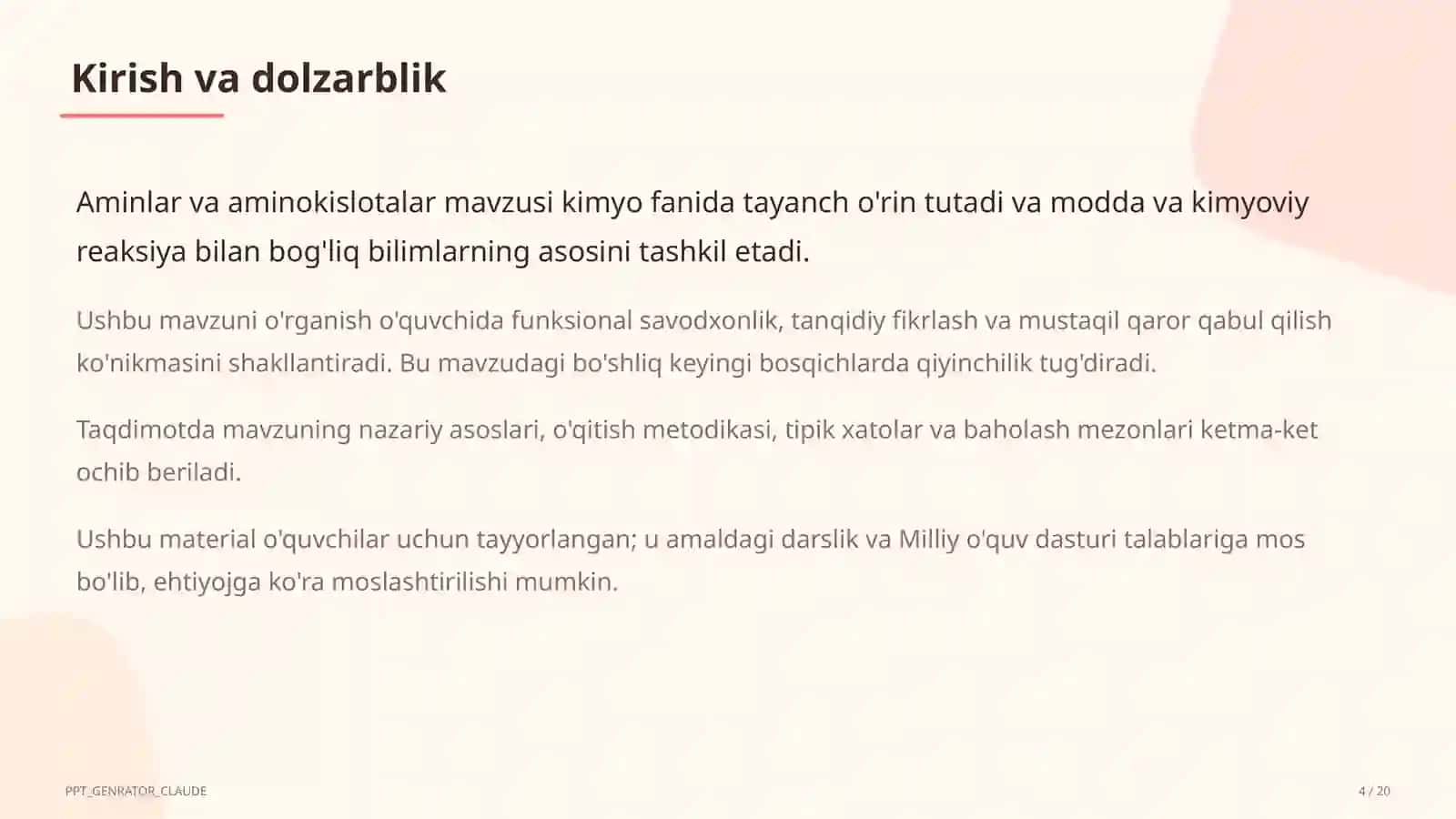 Aminlar va aminokislotalar (11-sinf) 4