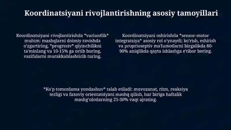 Koordinatsion qobiliyat va chaqqonlik sifatini tarbiyalash 4