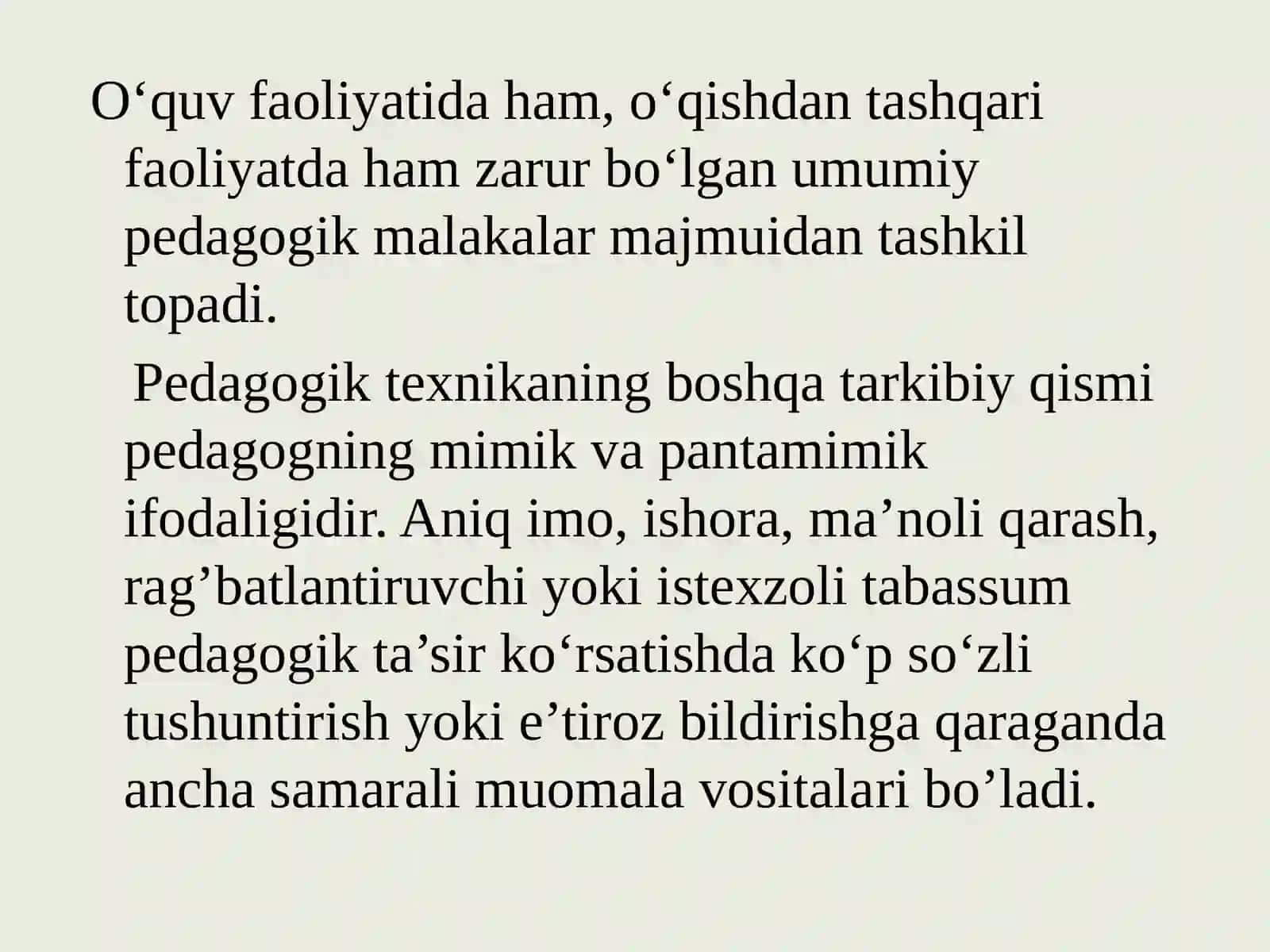 Pedagogik texnika haqida tushuncha 4
