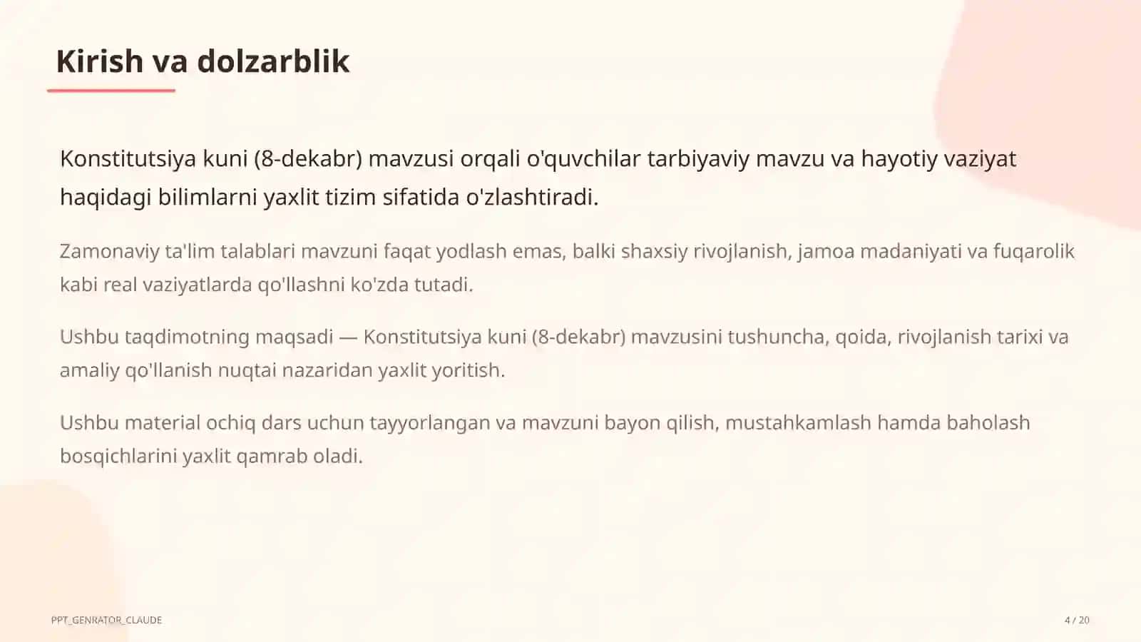 Konstitutsiya kuni (8-dekabr) 4