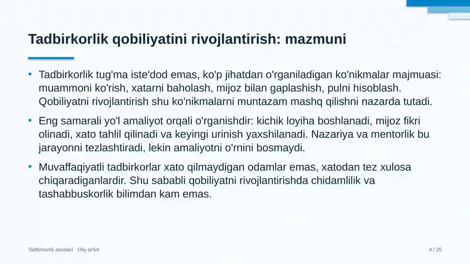 Agroturizmda tadbirkorlik qobiliyatini rivojlantirish 4
