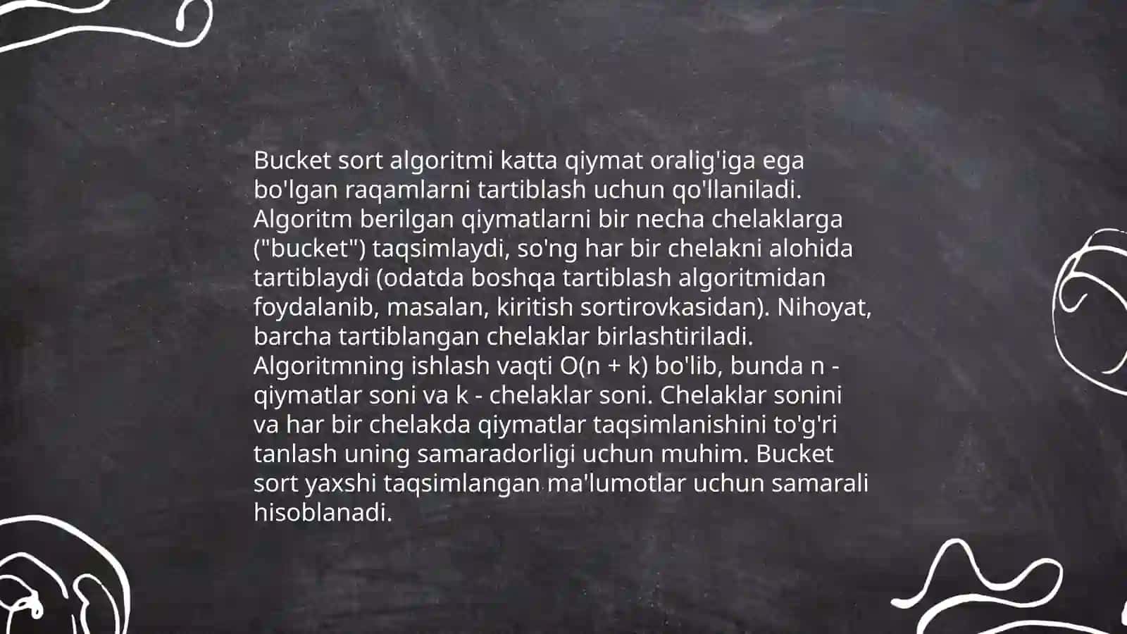 Bucket sort algoritmi 4