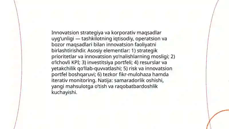 Korporativ innovatsion tizimlar 4