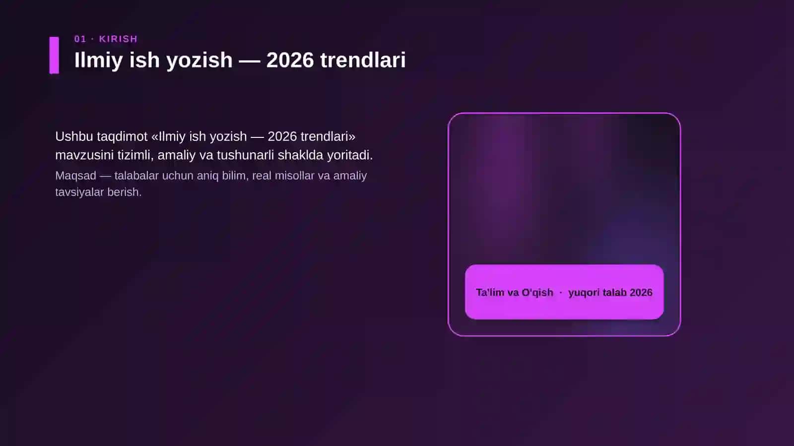 Ilmiy ish yozish — 2026 trendlari 4