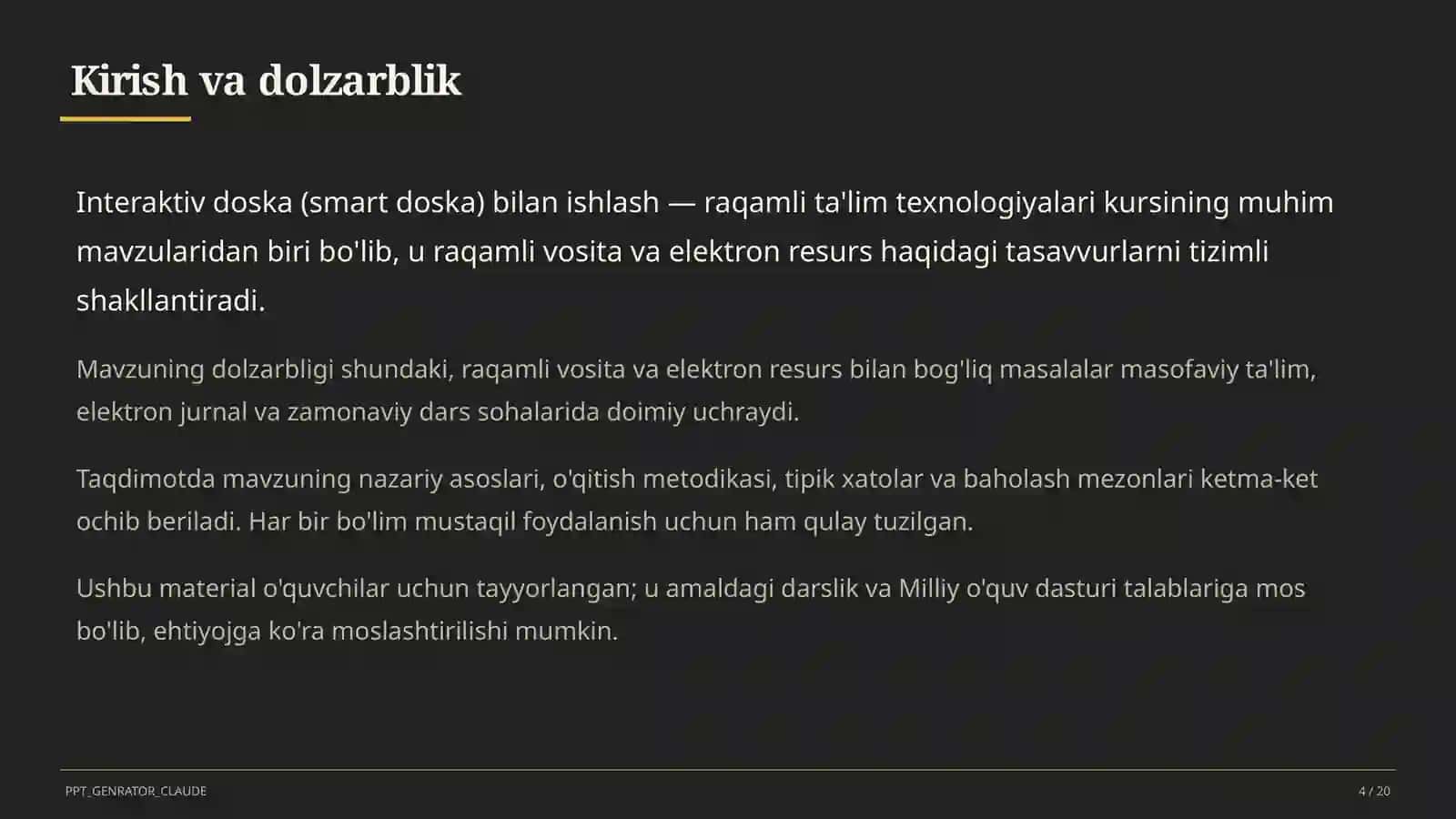 Interaktiv doska (smart doska) 4
