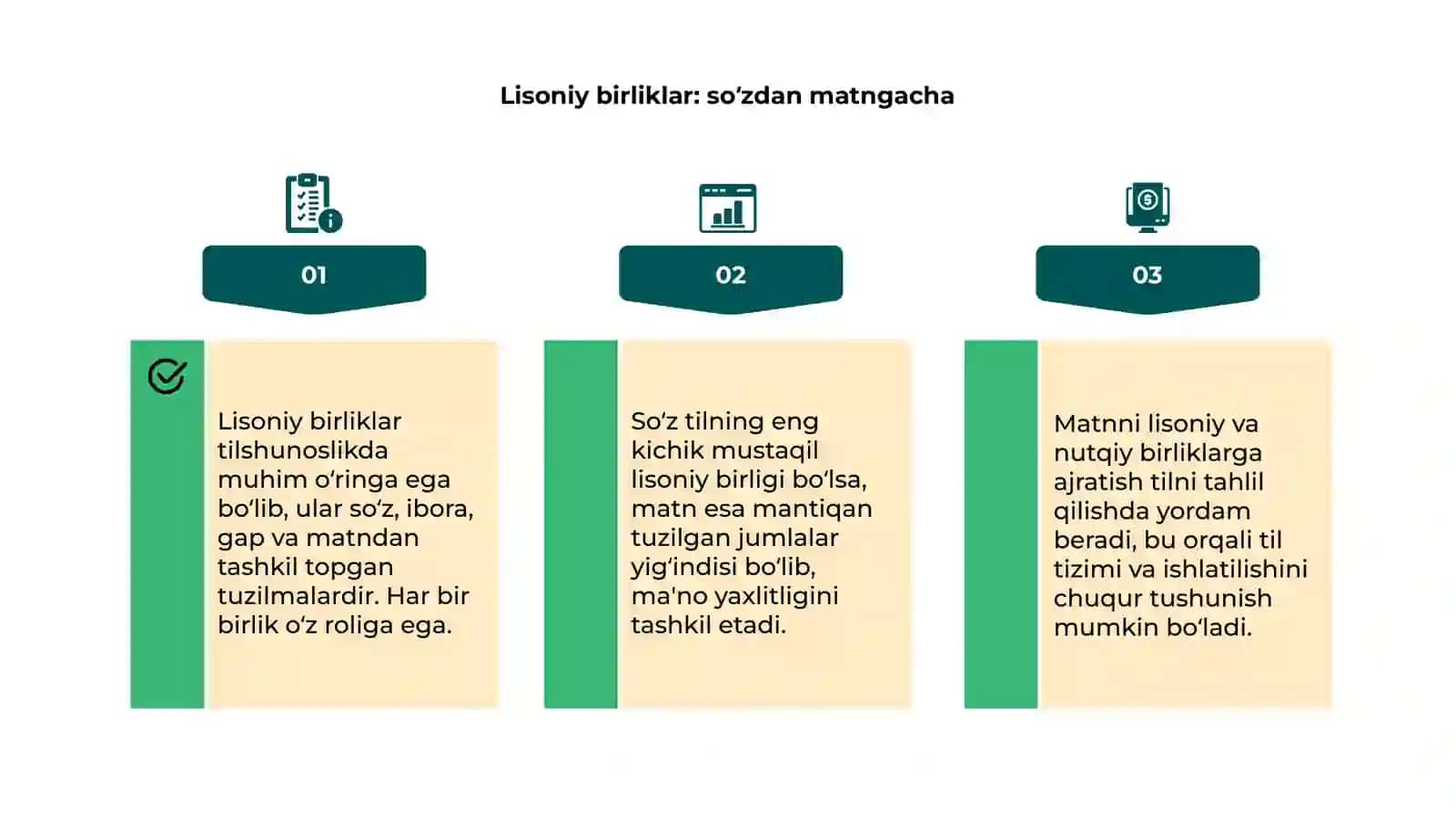 Matnni lisoniy va nutqiy birliklarga ajratish 4