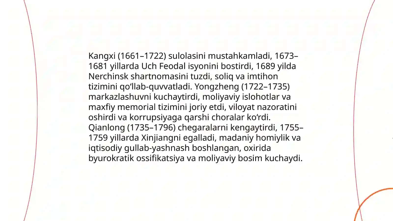 Ming sulolasi: Ching (Qing) sulolasi va Mandju istilosi (1644) 4