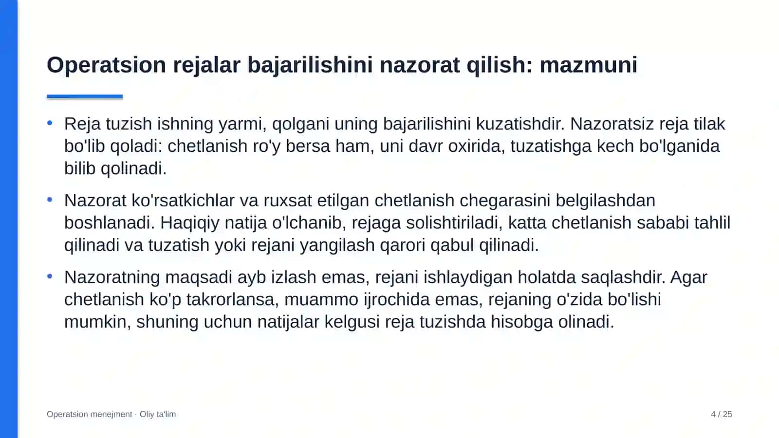 buyum bozorlarida operatsion rejalarni bajarilishini nazorat qilish 9799 4