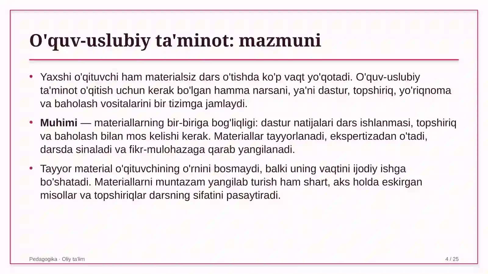 tovar xomashyo birjasida o'quv uslubiy ta'minot 6445 4