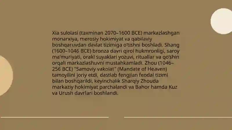 Qadimgi Xitoy svilizatsiyasi 4