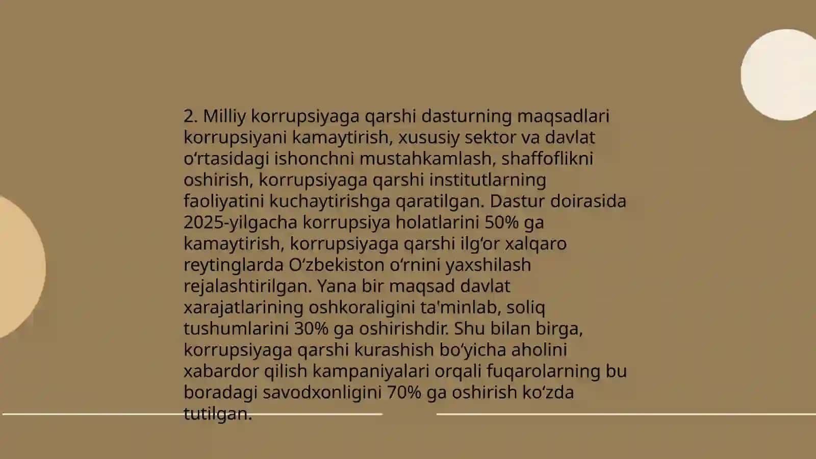 Korrupsiyaga qarshi kurashishga oid milliy qonunchilik tahlili va davlat siyosatining asosiy yoʻnalishlari 4