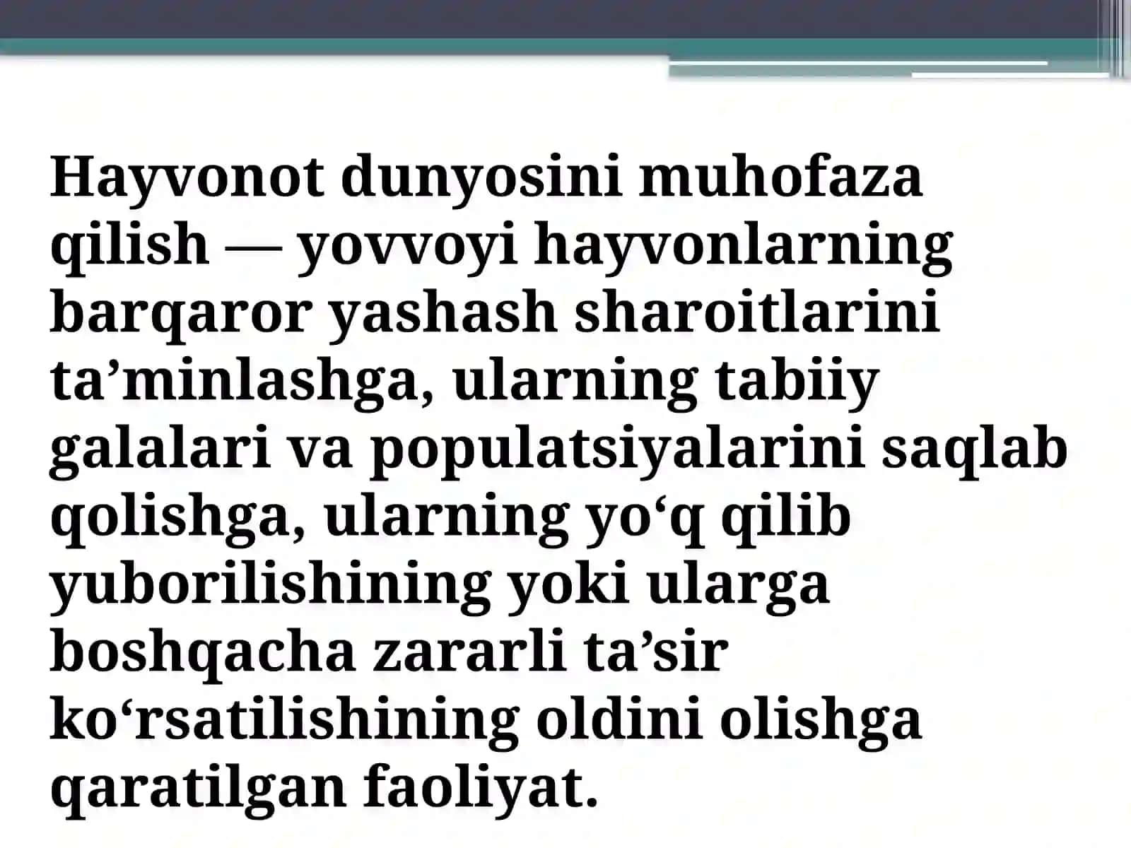 Hayvonot Dunyosini Muhofaza Qilish va Undan Foydalanishning Ekologik-Huquqiy Tartibi 4