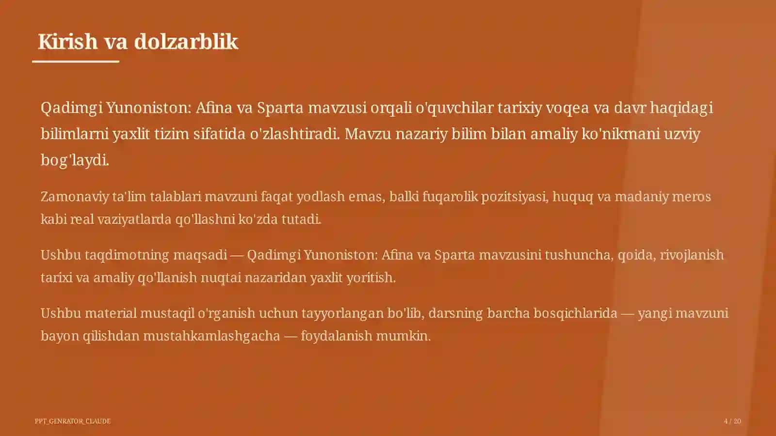 Afina va Sparta (6-sinf) 4