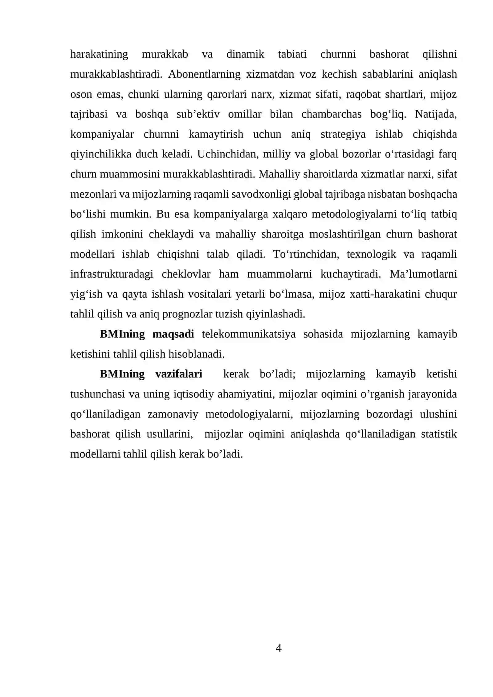 TELEKOMMUNIKATSIYA SOHASIDA MIJOZLARNING KAMAYIB KETISHINI TAHLIL QILISH 4
