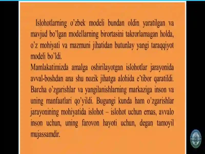Oʻzbekiston Respublikasi ijtimoiy sohada amalga oshirilayotgan oʻzgarishlar 4