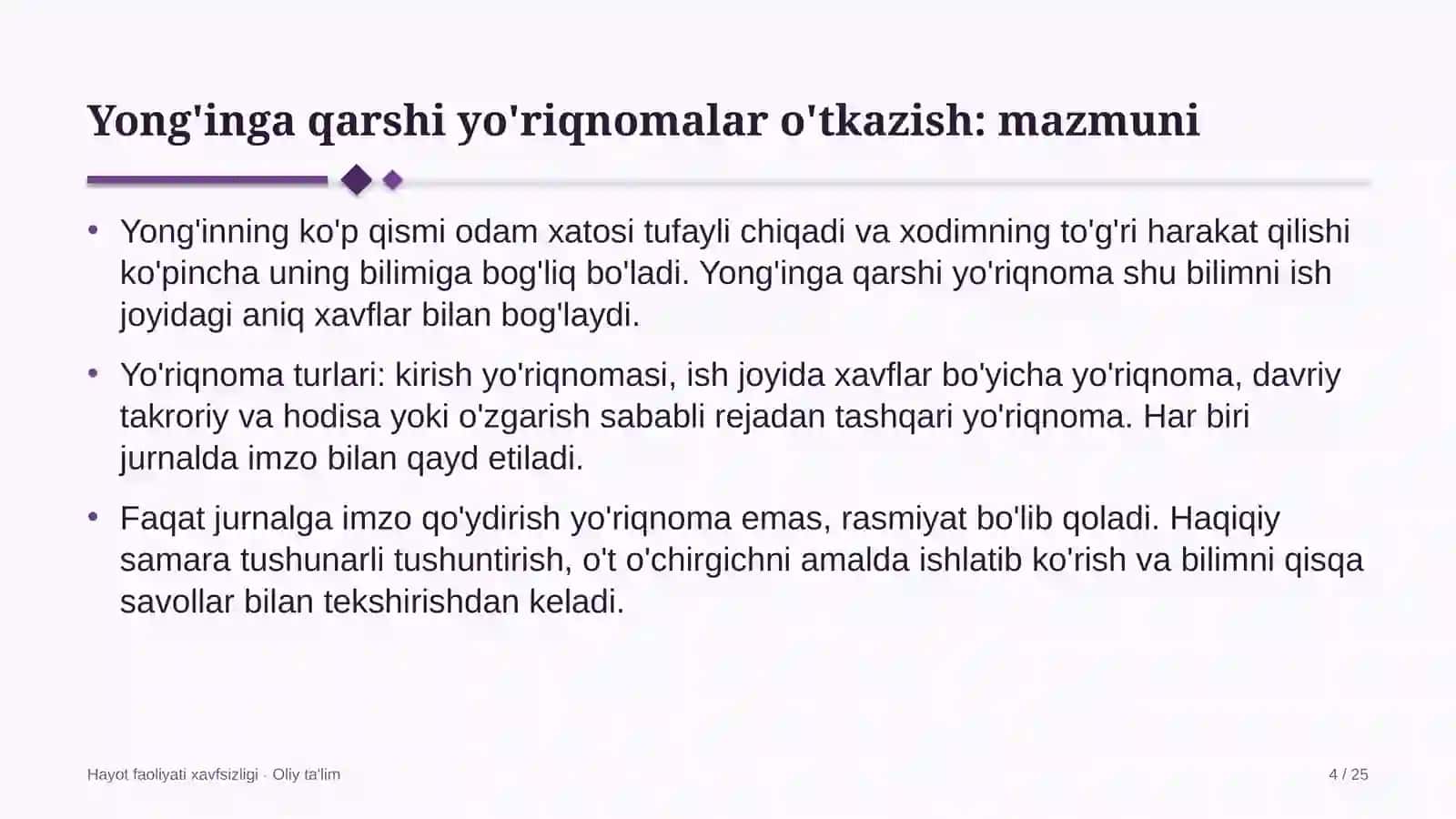 sud tibbiy ekspertiza muassasalarida yong'inga qarshi yo'riqnomalar o'tkazish 3046 4