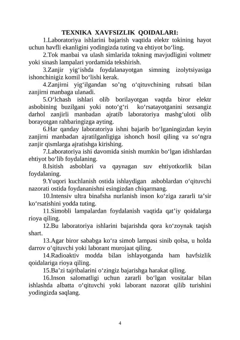 LABORATORIYa IShlar daftari 4