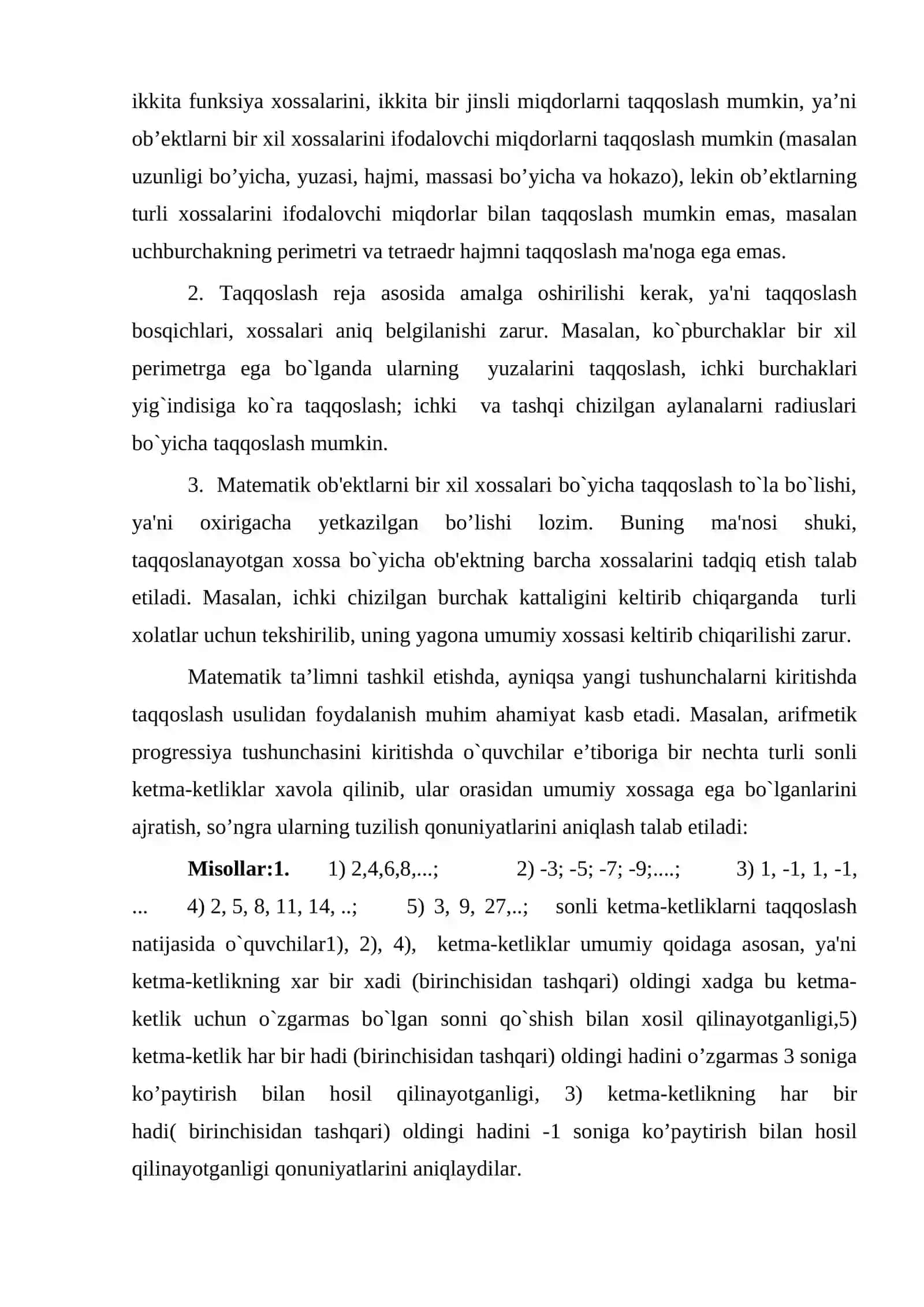 Matematik ta’limni tashkil qilish metodikasi 4