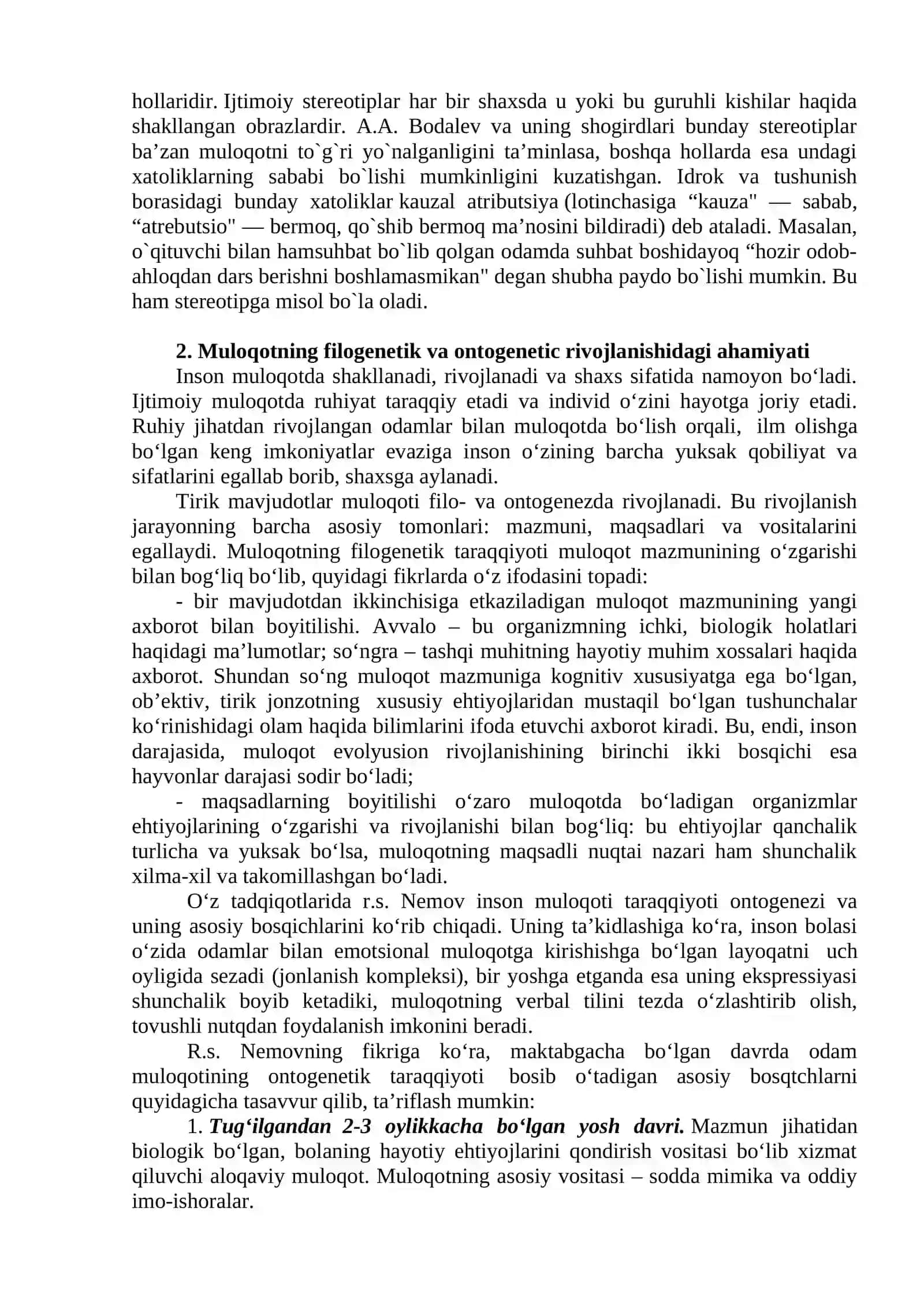 V.N. MYASISHCHEVNING MUNOSABATLAR PSIXOLOGIYASIDA BOLA PSIXIK TARAQQIYOTI QONUNIYATLARINING YORITILISHI 4