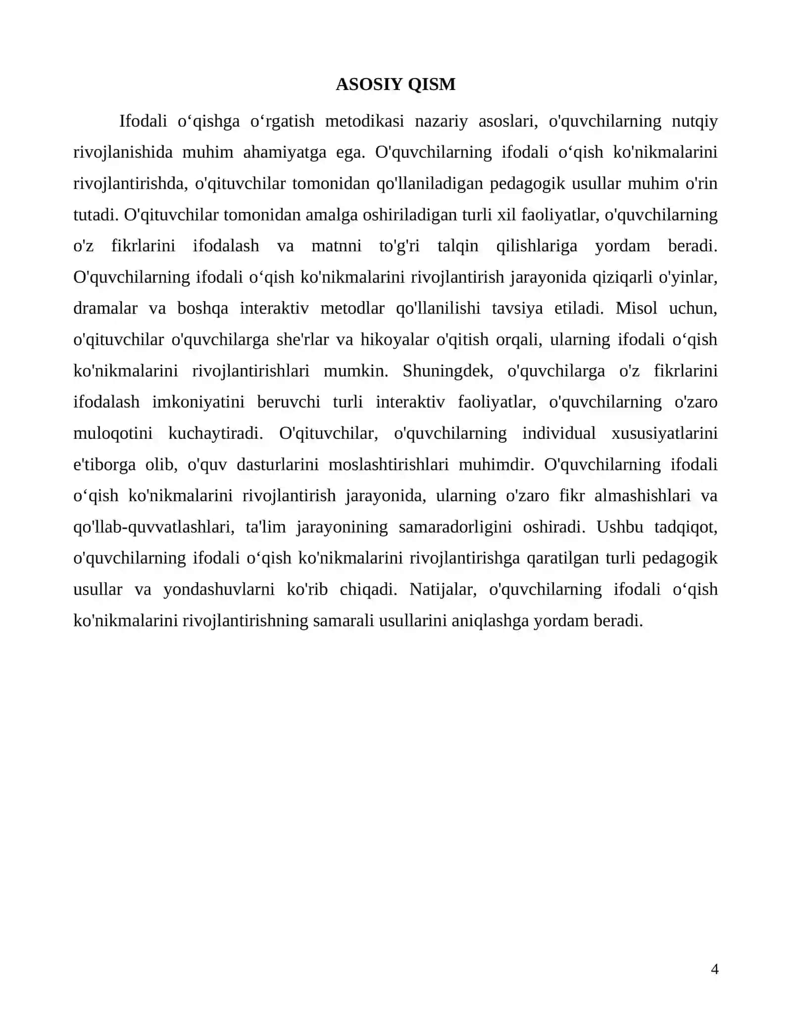 Ifodali oʻqishga oʻrgatish metodikasi va ahamiyati 4